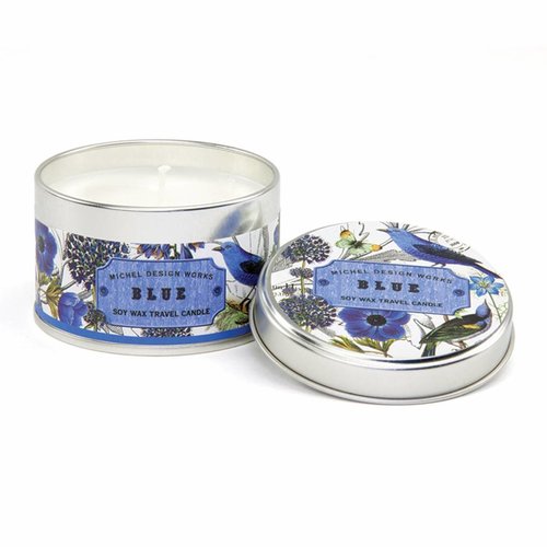Michel Design Works Blue Travel Candle Tin 20 + hours Michel Design Works Blue Travel Candle Tin 20 + hours