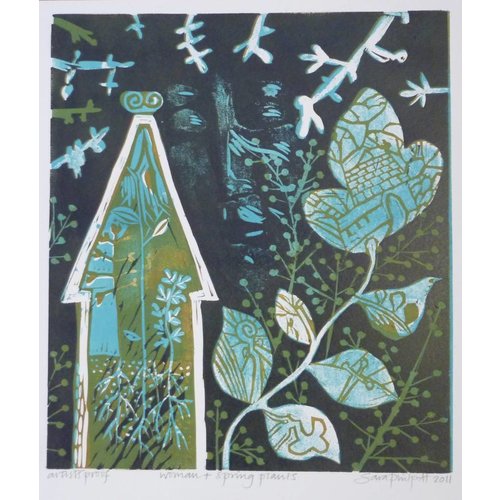 Sara Philpott Woman and Spring Plants AP Sara Philpott Woman and Spring Plants AP