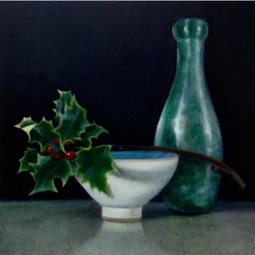 Linda Brill Bottle and Holly Linda Brill Bottle and Holly
