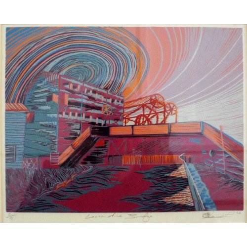 West Yorkshire Print Workshop Locomotive Bridge West Yorkshire Print Workshop Locomotive Bridge