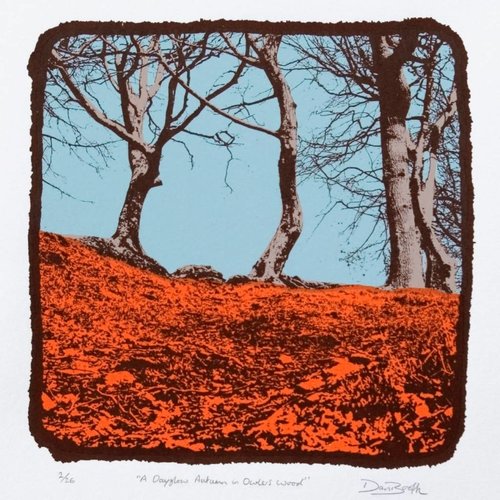 West Yorkshire Print Workshop A Dayglow Autumn in Owlers Wood Ed. 26 West Yorkshire Print Workshop A Dayglow Autumn in Owlers Wood Ed. 26