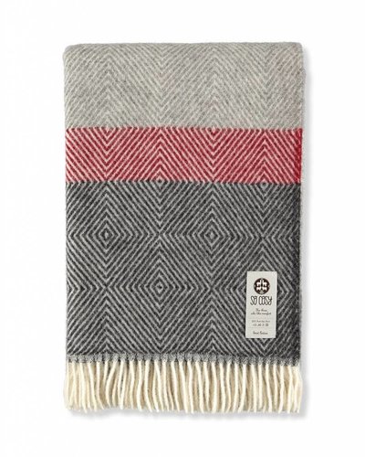 So Cosy Plaid 100% wol Multi Grijs/Rood