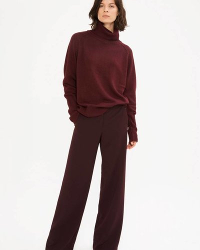 Zenggi Wider Rollneck Sweater Red Plum