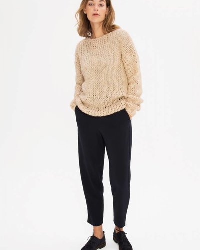Zenggi Boxy Handknit Pull Ivory