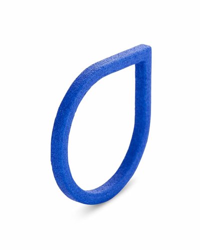 Ola Ring druppel blauw