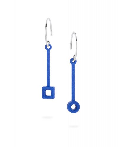 Ola Oorbellen stick blauw