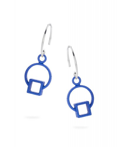 Ola Oorbellen dangle blauw