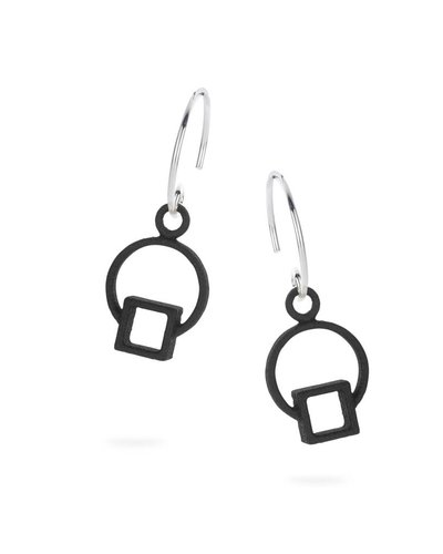 Ola Oorbellen dangle zwart