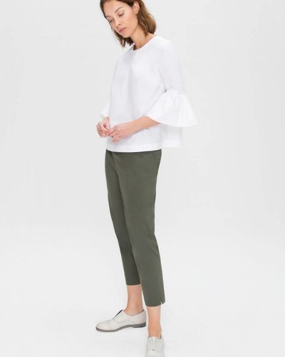 Zenggi Cotton Cropped Top White