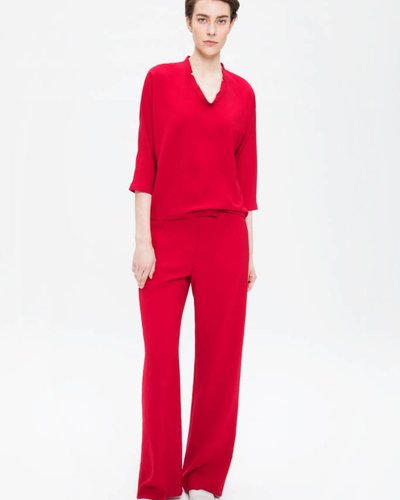 Zenggi Wide Leg Pants Fiery Red