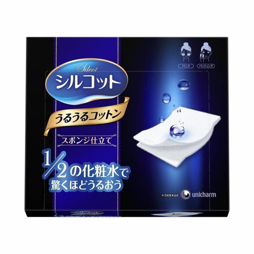 Unicharm Silcot Sponge Touch Moisturizing Cotton (Uruuru Cotton) Unicharm Silcot Sponge Touch Moisturizing Cotton (Uruuru Cotton)