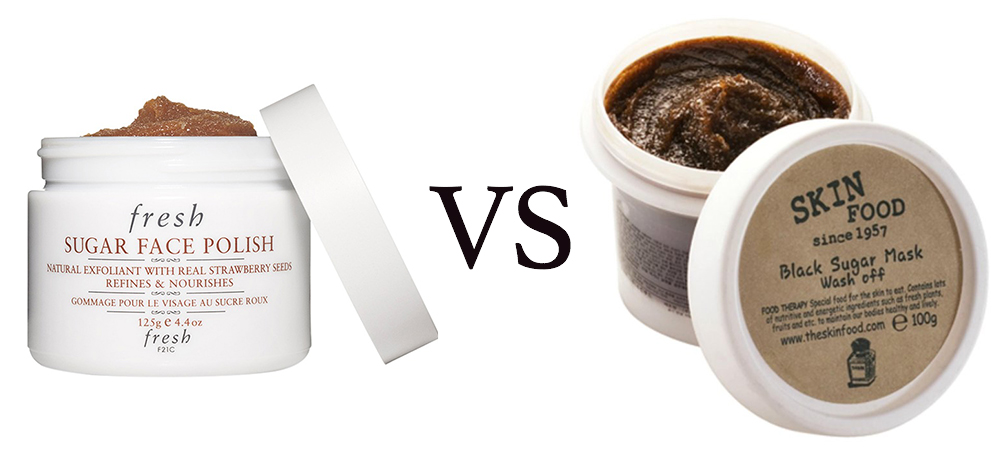 fresh vs skinfood black sugar mask