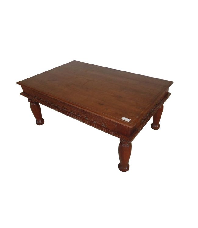 Teak Thakat Coffee Table With Old Carving Trading Boundaries Teak Thakat Coffee Table With Old Carving