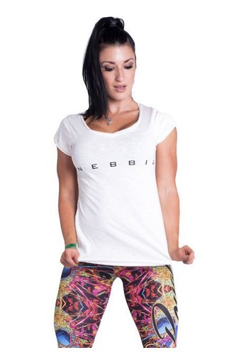 NEBBIA Fitness t-shirt - wit NEBBIA Fitness t-shirt - wit