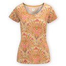 Pip Studio Pip Studio Tilly Short Sleeve Top Alba Khaki M