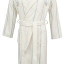 Carl Ross Carl Ross Unisex Badjas met Capuchon 35300 Offwhite/Ocean Blue XXL