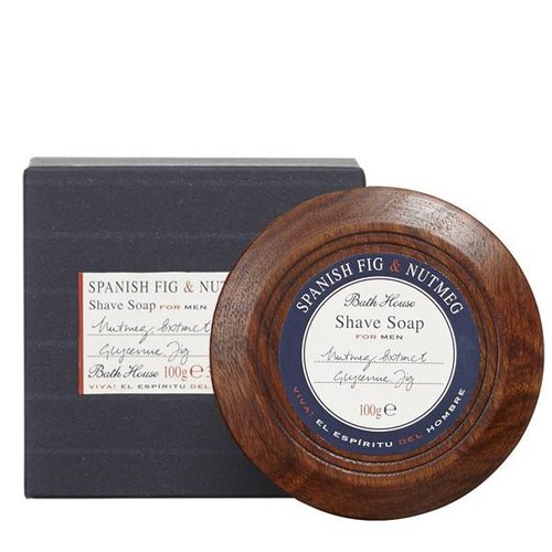 Bath House Shaving Soap in Wooden Bowl Bath House Shaving Soap in Wooden Bowl