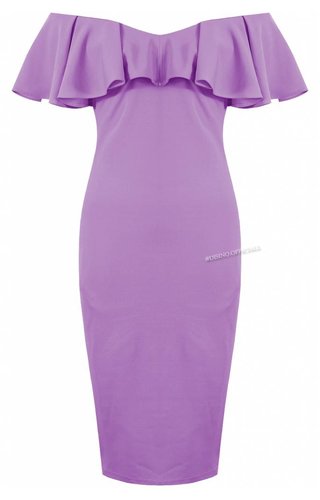 Lucy Wang LILA - 'JAMIE' OFF SHOULDER MIDI DRESS Lucy Wang LILA - 'JAMIE' OFF SHOULDER MIDI DRESS