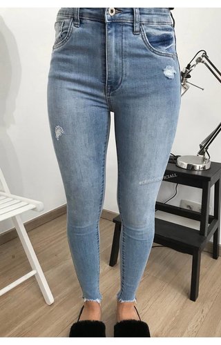 Queen Hearts QUEEN HEARTS JEANS - LIGHT BLUE - SKINNY MID HIGH WAIST Queen Hearts QUEEN HEARTS JEANS - LIGHT BLUE - SKINNY MID HIGH WAIST