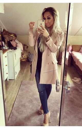 NUDE - 'KIMMY' - GOLD BUTTON BLAZER NUDE - 'KIMMY' - GOLD BUTTON BLAZER
