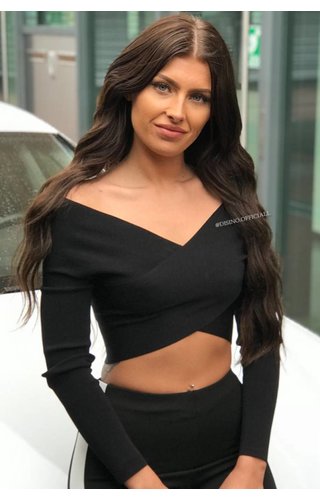 BLACK - 'GINA' CROP TOP BLACK - 'GINA' CROP TOP