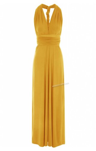 MUSTARD - MULTI-WAY MAXI DRESS MUSTARD - MULTI-WAY MAXI DRESS