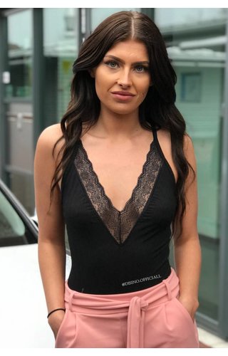 BLACK - 'BAYLEE' LACE BODYSUIT BLACK - 'BAYLEE' LACE BODYSUIT