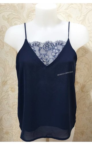 NAVY BLUE - 'KELLY' BASIC LACE TOP NAVY BLUE - 'KELLY' BASIC LACE TOP