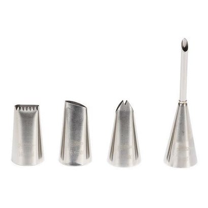 Patisse Deco-Spuitmondjes RVS 4 Delig