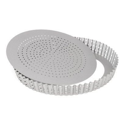 Patisse Silver Top Quichevorm Geperforeerd Losse Bodem 24 cm