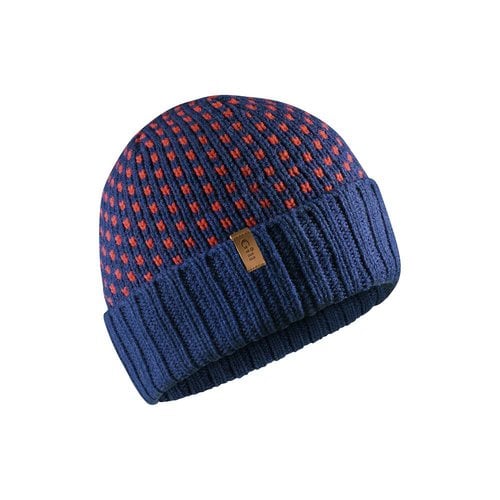 Gill Muts jacquard gebreid blauw Gill Muts jacquard gebreid blauw