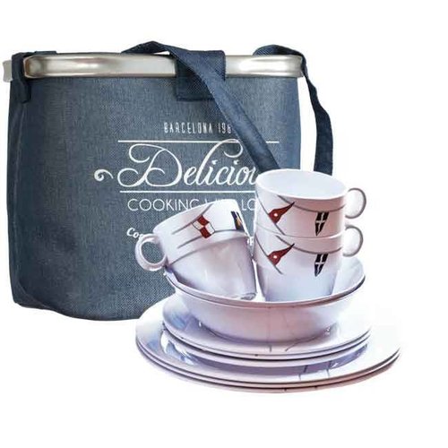 Marine Business Picknickmand Regata 24-delig Marine Business Picknickmand Regata 24-delig
