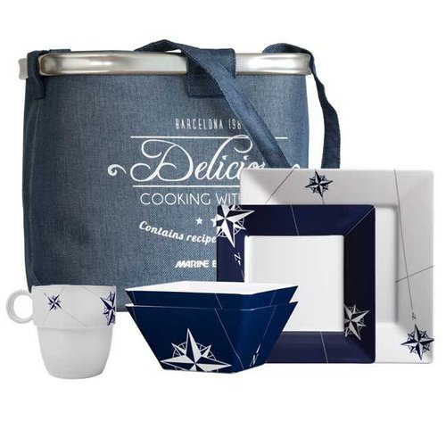 Marine Business Picknickmand Northwind vierkant 24-delig Marine Business Picknickmand Northwind vierkant 24-delig