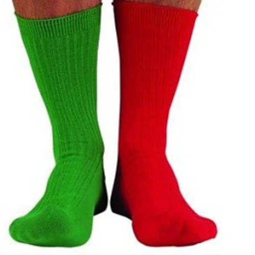 Flyer gifts Sokken rood-groen Flyer gifts Sokken rood-groen