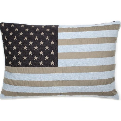 FS Home Sierkussen USA club taupe-blauw FS Home Sierkussen USA club taupe-blauw