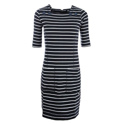 Roosenstein Jurk Inez dames navy/off white Roosenstein Jurk Inez dames navy/off white