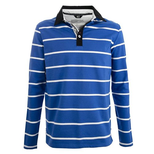 Roosenstein Polo Raf heren l/s kobalt/off white Roosenstein Polo Raf heren l/s kobalt/off white