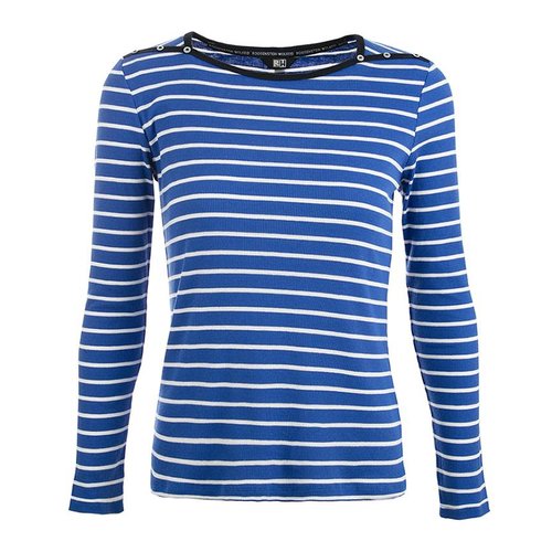 Roosenstein Damestop Jill kobalt/off white gestreept Roosenstein Damestop Jill kobalt/off white gestreept