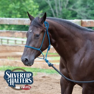 WIDE NOSE BRAIDED ROPE HALTER WITH LEAD - Euro-horse western