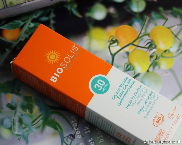 Review natuurlijke zonnecrème Biosolis Face Cream SPF 30