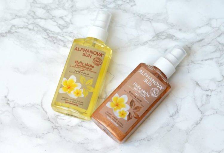 Review: Alphanova sun dry oil | Glittering & Paradise