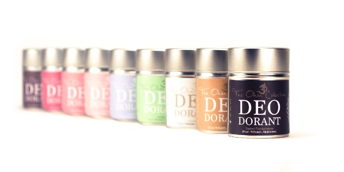 Poeder deodorant van The Ohm Collection