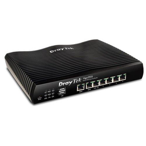 DrayTek Draytek Vigor 2925 Dual gigabit WAN breedband router 5 gigabit LAN, 2 USB prt DrayTek Draytek Vigor 2925 Dual gigabit WAN breedband router 5 gigabit LAN, 2 USB prt