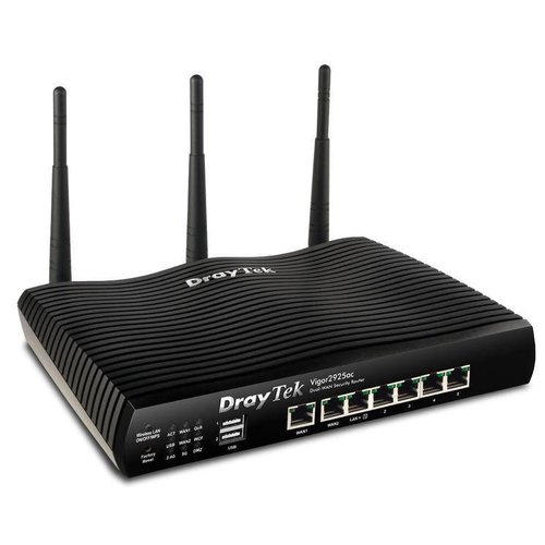 DrayTek DrayTek Vigor 2925ac Dual gigabit WAN breedband router 5 gigabit LAN, 802.11ac wireless DrayTek DrayTek Vigor 2925ac Dual gigabit WAN breedband router 5 gigabit LAN, 802.11ac wireless