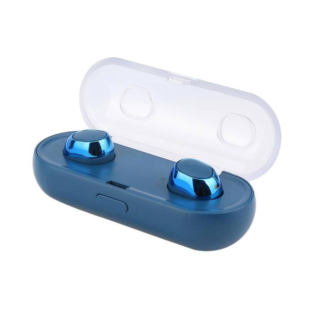 TWS16 Bluetooth 4.2 In-ear Oortjes met Oplaadstation - Blauw