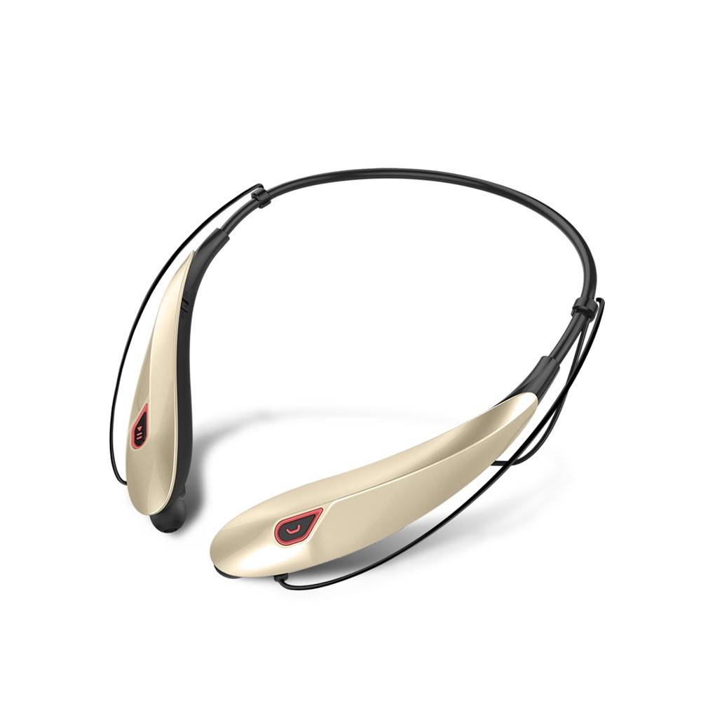 Y98 Bluetooth In-ear Sport Headset - Goud / Rood