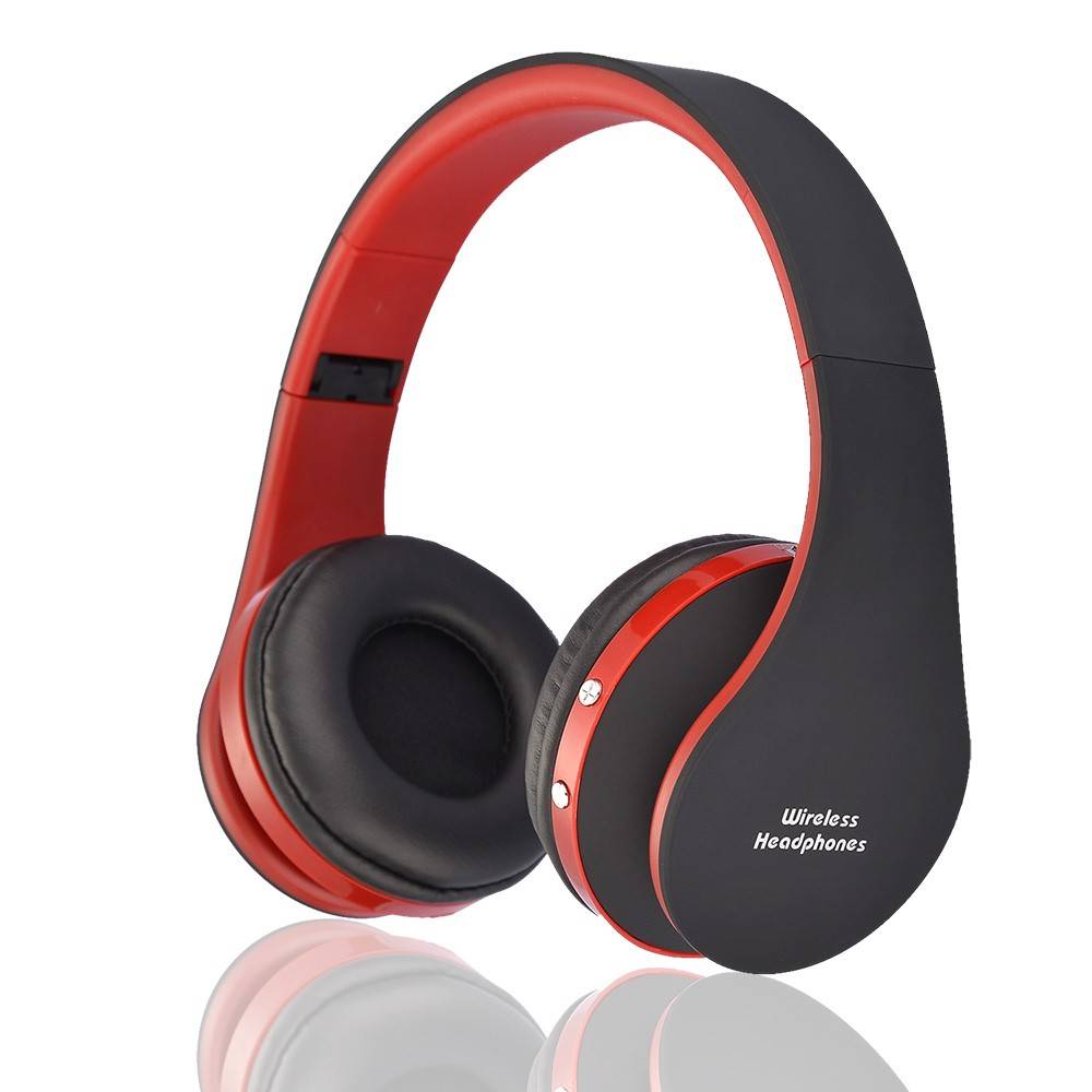 NX-8252 Opvouwbare Bluetooth Over-ear Koptelefoon - Rood
