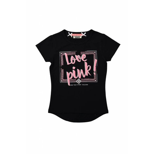 Meisjes T-shirt love pink Meisjes T-shirt love pink