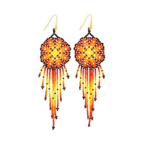 ByDimi ByDimi Beaded Flower Circles Oorbellen ByDimi ByDimi Beaded Flower Circles Oorbellen