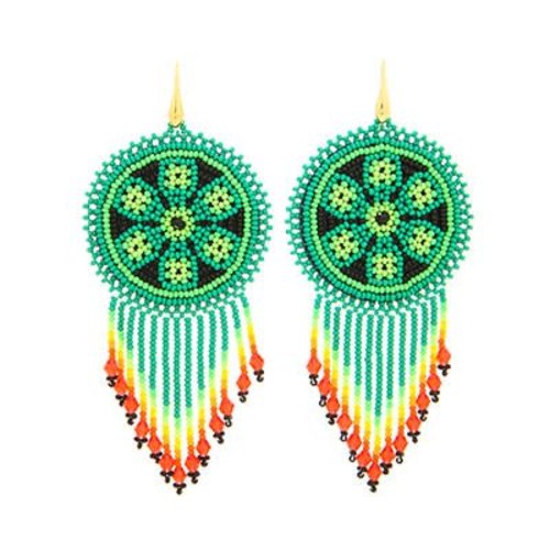 ByDimi ByDimi Green Medaillons Oorbellen ByDimi ByDimi Green Medaillons Oorbellen